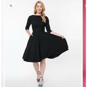 Unique Vintage Black Dress
